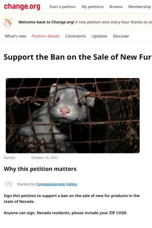 Nevada Fur Ban